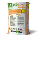 Mortero natural certificado, referencia Biocalce Murosano de Kerakoll. Envase 25 kg